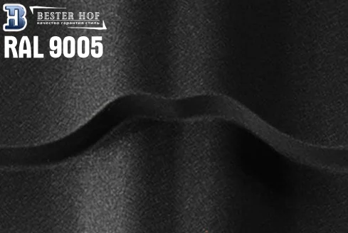 Металлочерепица RAL 9005 мат